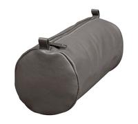 Trousse en cuir Age Bag Grande ronde 22xØ8 cm - Gris