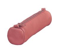 Trousse en cuir Age Bag petite ronde 18,5xØ4 cm - Rose antique
