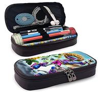 Trousse en cuir Plantes Vs. Zombies avec fermeture éclair durable pour garçons et filles
