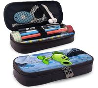 Trousse En Cuir Plantes Vs. Zombies Avec Fermeture Éclair Durable Pour Garçons Et Filles
