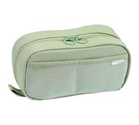 Trousse en polyester robuste à 5 niveaux de rangement (vert) | Peut contenir plus de 50 articles, poches en maille, fentes à boucle, poche avant pour téléphone, élimine l'encombrement