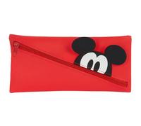 Trousse en silicone fille Safta Disney Mickey Rouge 23x11 cm