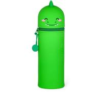 Legami Étui 2 en 1 Liens Kawaii – Silicone souple, thème Dino, avec porte-stylos, H 18,5 cm