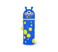 Legami Étui école 2 en 1 Kawaii en silicone souple – Thème Monster, porte-stylos, H 18,5 cm