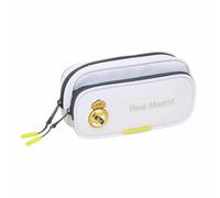 Safta Trousse de stylos REAL MADRID – Multicolore, Polyester zippée, 21x10,5x6 cm