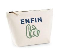 Trousse Enfin la - Pouch Case - Idée Trousse Rangement Cadeau Anniversaire Fête Original Famille Travail Départ Collègue Retraite Noël. - Bleu&Vert - 2