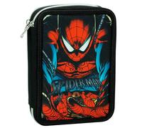 Trousse Équipée Spiderman Shadow Double Compartiment 20 Cm Noir / Rouge / Bleu TU