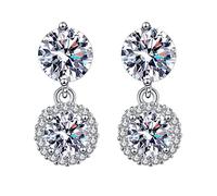 Trousse Fabricant Pack Kits incrusté de zircons en de d'oreilles à la d'oreilles en Étau Colle Pincettes Moules Trousse Bijoux (silver, One Size)