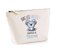 Trousse Faustine Bas Les Pattes Koala | Idée Fête des mères Cadeau Travail Retraite Trousse Maquillage Toilette