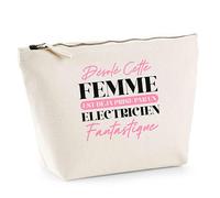 Trousse Femme déjà Prise Electricien | Pouch | Idée Trousse Toilette Maquillage Cadeau Anniversaire Fête Original Famille Travail Départ Collègue Retraite