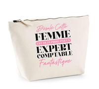 Trousse Femme déjà Prise Expert Comptable | Pouch | Idée Trousse Toilette Maquillage Cadeau Anniversaire Fête Original Famille Travail Départ Collègue Retraite