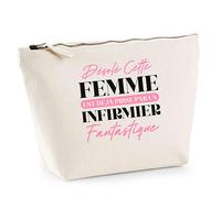 Trousse Femme déjà Prise Infirmier | Pouch | Idée Trousse Toilette Maquillage Cadeau Anniversaire Fête Original Famille Travail Départ Collègue Retraite