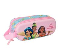 Trousse Fille Disney Princess Effet 3d Panneau Avant Rembourré Blanc / Rose / Bleu TU