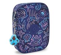 Trousse Fille Rectangulaire Kipling 100 Pens Disco Fish 21 Cm - Grande Capacité Bleu / Rose TU