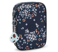 Trousse Fille Rectangulaire Kipling 100 Pens Flower Field 21 Cm - Grande Capacité Noir / Blanc / Bleu TU