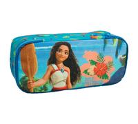 Trousse Fille Vaiana 23 Cm Rectangulaire À 2 Compartiments Zippés Disney Bleu TU