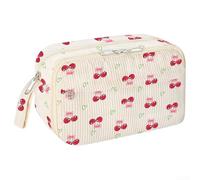 Trousse fonctionnelle en velours côtelé avec fermeture éclair sécurisée, grande capacité de rangement pour fournitures scolaires et essentiels du quotidien (The of Love)