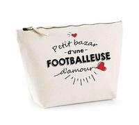 Trousse footballeuse Bazar d'amour | Pochette Toilette Maquillage Idée Sac Cadeau