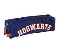 Trousse Fourre-tout Harry Potter - Bleue - 20x5,5x5,5 cm - Trousse en Polyester - Fermeture Éclair - Motif Hogwarts - Produit Original Conçu en Espagne