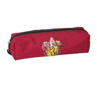 Trousse Fourre-tout Harry Potter - Rouge et Jaune - 20x5x5 cm - Trousse en Polyester - Fermeture Éclair - Motif Gryffondor - Produit Original Conçu en Espagne