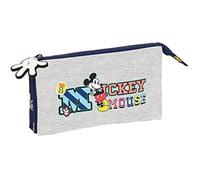 Trousse Fourre-Tout - Safta - Mickey Mouse Clubhouse Only One - Bleu Marine - Enfant - Synthétique