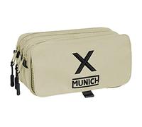 Trousse Fourre-Tout Triple Munich Topo (21,5 x 10 x 8 cm)