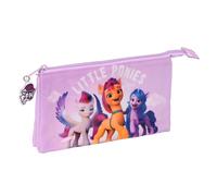 Trousse Fourre-Tout Triple My Little Pony Lila [22 x 12 x 3 cm]