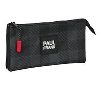 Trousse Fourre-Tout Triple - Paul Frank - Campers Noir - Enfant - Synthétique