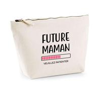 Trousse Future Maman | Pochette Toilette Maquillage | Idée Cadeau Mère Humour Original Noël Anniversaire Fête des Mères Famille Amour Naissance Retraite