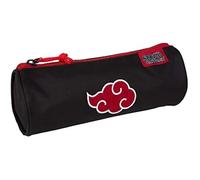 Toy Bags Trousse ronde Naruto Cloud - 1 grand compartiment, doublée, brodée - 8×22×8 cm