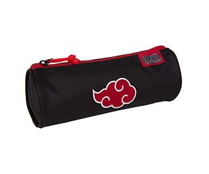 Trousse Gamer Case Naruto Cloud - trousse ronde avec 1 grand compartiment - intérieur doublé - détails brodés - fermeture éclair avec tirette ergonomique - 8 × 22 × 8 cm - Toybags