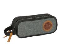 Trousse Garçon Double Compartiment Textile Recy lackfit8 Gris / Noir / Blanc TU