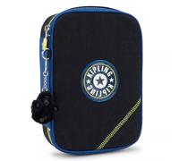 Trousse Garçon Rectangulaire Kipling 100 Pens Lets Scuba 21 Cm- Grande Capacité Noir / Jaune / Bleu TU