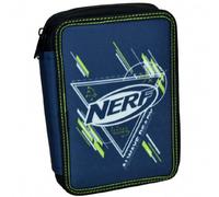 Trousse Garçon Zippée Double Compartiment Nerf Always Ready 20 Cm Bleu / Vert / Blanc TU
