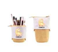 Trousse Garçons Personnalisée Legami Trousse Téléscopique Trousse à Crayons Dinosaure Cadeaux Pour Jeunes Enfants Trousse à Crayons Avec Support Pour Garçons Trousse à Avec Nom à Fermeture (Jaune)