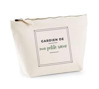 Trousse Gardien de ma Petite Sœur - Pouch Case - Idée Trousse Rangement Cadeau Anniversaire Fête Original Famille Travail Départ Collègue Retraite Noël. - Bleu&Vert - 3