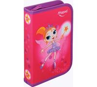 Trousse Garnie 1 Etage Avec 31 Pièces Fournitures Scolaires - Stylo Bille, Gomme, Taille - Crayon, Crayon À Papier Hb, Crayons De Couleur, Feutres, Kit De Traçage - Fairy