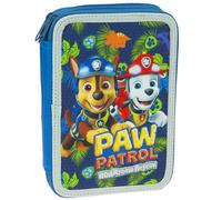 Trousse Garnie Avec 2 Compartiments Motif Jungle Pat Patrouille 20 Cm Bleu / Multicolore TU