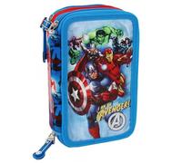 Trousse garnie - AVENGERS - 20 CM - 3 Compartiments - Zippée - Mixte