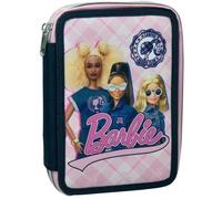 Trousse garnie - BARBIE - Campus - 2 compartiments - 18 cm - Zippée