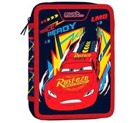 Trousse garnie - CARS - Race Ready - 12 feutres - 12 crayons - 2 compartiments
