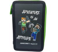 Trousse garnie - MINECRAFT - Modèle 2 - 20 CM - 2 Compartiments - Zippée