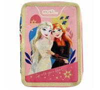 Trousse garnie - Reine des neiges - Heart - 21 CM - 2 compartiments - Multicolore