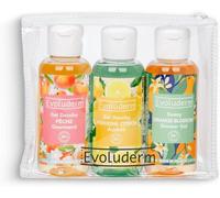 Trousse Gels Douche - Gel Douche Pêche 100 Ml + Citron Acidulé 100 Ml + Fleur D'oranger 100ml - 96% D'ingrédients D'origine Naturelle - Végan - Fabrication Française