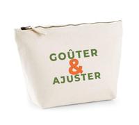 Trousse Gouter Ajuster - Pouch Case - Idée Trousse Rangement Cadeau Anniversaire Fête Original Famille Travail Départ Collègue Retraite Noël. - Kaki&Orange - 1