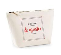 Trousse Gouter Ajuster - Pouch Case - Idée Trousse Rangement Cadeau Anniversaire Fête Original Famille Travail Départ Collègue Retraite Noël. - Gris&Rouge - 3