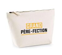 Trousse Grand Père-Fection | Pochette Toilette Maquillage | Idée Cadeau Papi Grand-Père Humour Original Noël Anniversaire Fête Famille Drôle
