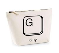Trousse Guy Lettre Clavier | Pochette Toilette Maquillage | Idée Cadeau Prénom Informaticien Geek Gamer Anniversaire Oncle Parrain Beau Papa Collègue Départ Retraite Noël
