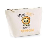 Trousse Gwendoline Bas Les Pattes Lion | Idée Fête des mères Cadeau Travail Retraite Trousse Maquillage Toilette