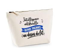 Trousse Intelligence Artificielle Depuis Toujours au Dessus du Lot - Pouch Case - Idée Trousse Rangement Cadeau Anniversaire Fête Original Famille Travail Départ Collègue Retraite Noël.